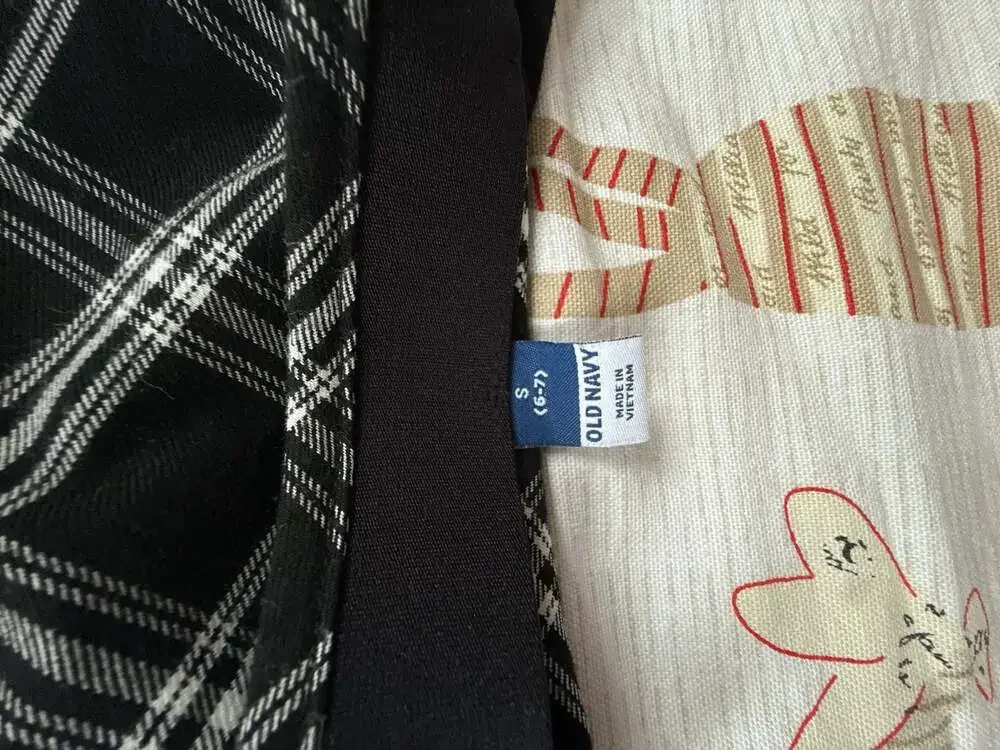 Old Navy Girls Black Plaid & Corduroy Bow Skirt Set, Size S (6-7)